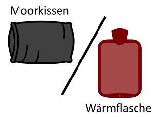 moorkissen oder waermflasche